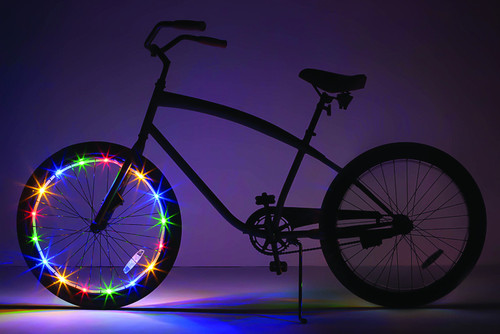 Brightz - L2439 - WheelLED Bicycle Light Kit ABS Plastic/Polyurethane - 1/Pack