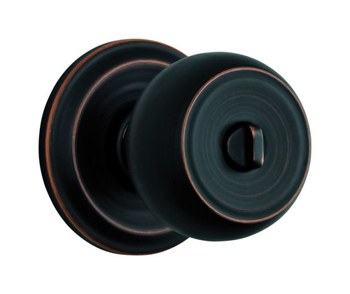Brinks - 23021-150 - Push Pull Rotate Stafford Oil Rubbed Bronze Entry Knob ANSI Grade 2 KW1 1.75 in.