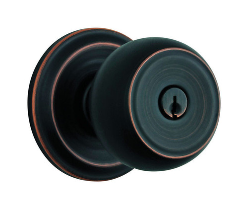 Brinks - 23001-150 - Push Pull Rotate Stafford Oil Rubbed Bronze Entry Knob ANSI Grade 2 KW1 1.75 in.