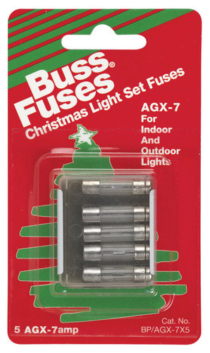 Bussmann - BP/AGX-7X5 - 7 amps Fast Acting Fuse - 5/Pack