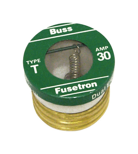 Bussmann - BP/T-30 - 30 amps Time Delay Plug Fuse - 2/Pack