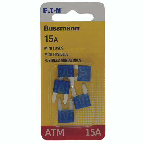 Bussmann - BP/ATM-15-RP - 15 amps ATM Blade Fuse - 5/Pack