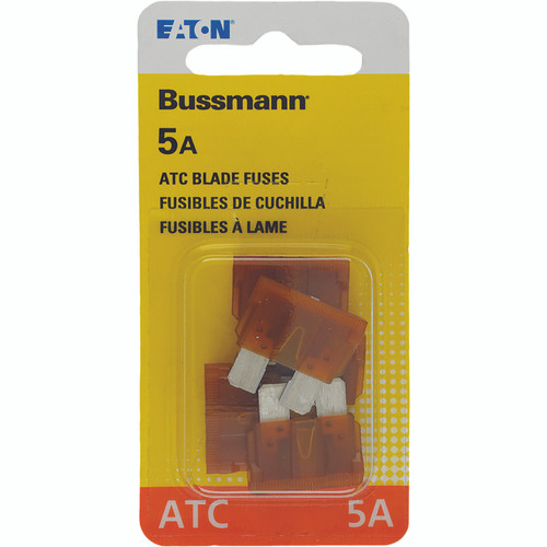 Bussmann - BP/ATC-5-RP - 5 amps ATC Blade Fuse - 5/Pack