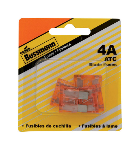 Bussmann - BP/ATC-4-RP - 4 amps ATC Blade Fuse - 5/Pack