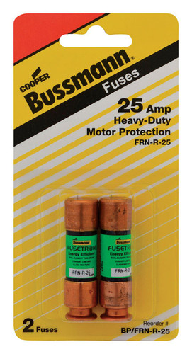 Bussmann - BP/FRN-R-25 - 25 amps Dual Element Time Delay Fuse - 2/Pack