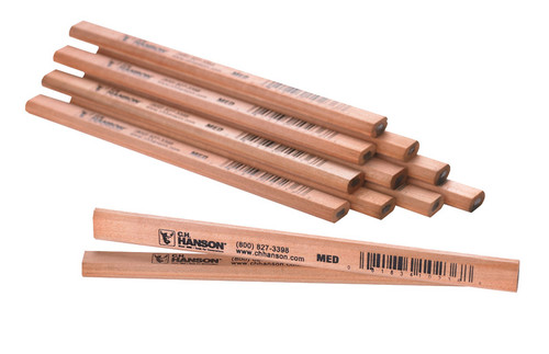 C.H. Hanson - 10236 - 7 in. L x 0.5 in. W Carpenter Pencil Beige Wood 1/pc.