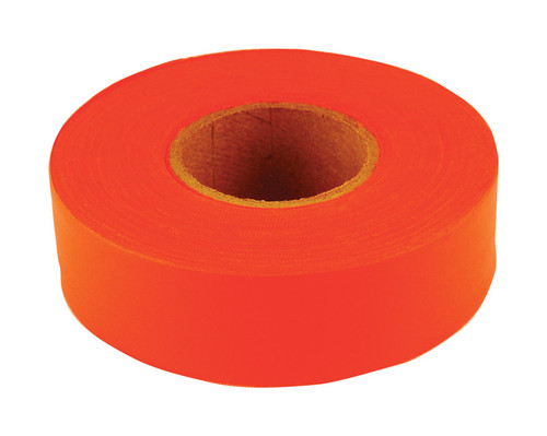 C.H. Hanson - 17000 - 150 ft. L x 1.2 in. W Polyvinyl Flagging Tape Fluorescent Orange