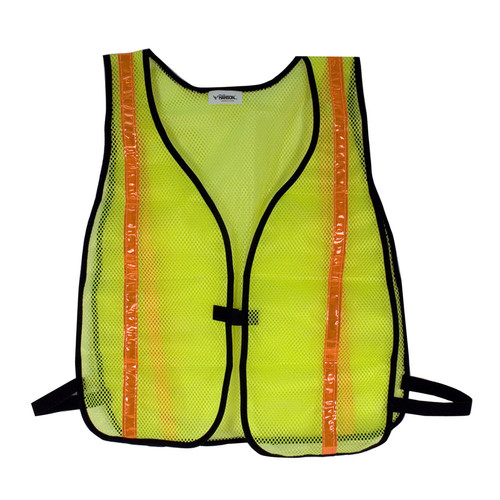C.H. Hanson - 55115 - Reflective Polyester Mesh Safety Vest Fluorescent Green One Size Fits All