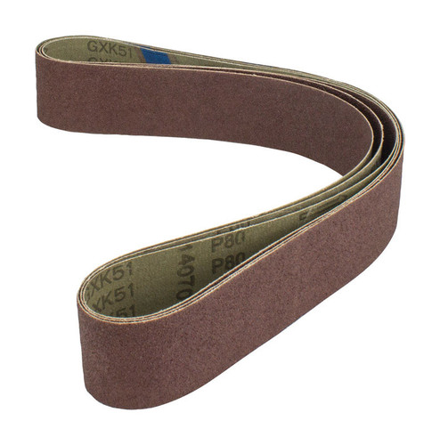 C.H. Hanson - 9681349 - Norse 42 in. L x 2 in. W Aluminum Oxide Sanding Belt 80 Grit Medium 3/pc.