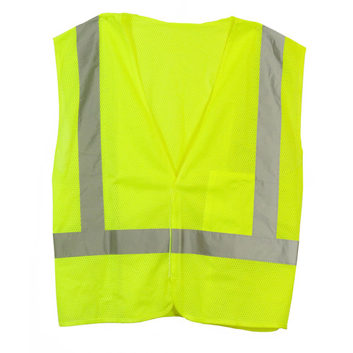 C.H. Hanson - 55180 - Reflective Polyester Mesh Safety Vest Green One Size Fits All