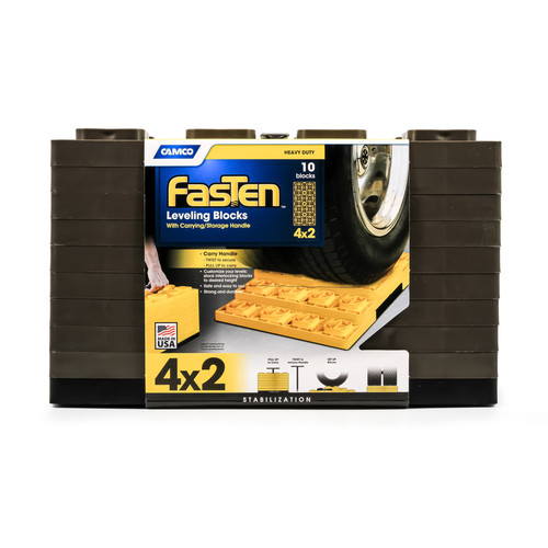 Camco - 44525 - Fasten Leveling Blocks - 10/Pack
