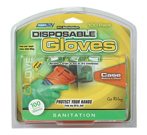 Camco - 40285 - RV Sanitation Disposable Gloves - 100/Pack