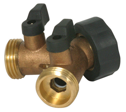 Camco - 20123 - 1 in. Hose x 1 in. Brass 3-Way Valve