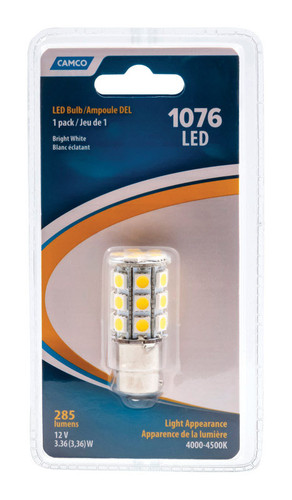 Camco - 54631 - LED Marker/Turn/Utility Automotive Bulb 1076