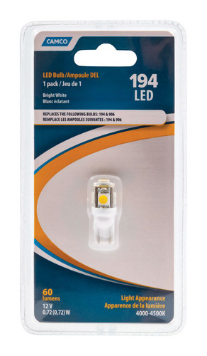 Camco - 54621 - LED Marker/Turn/Utility Automotive Bulb 194