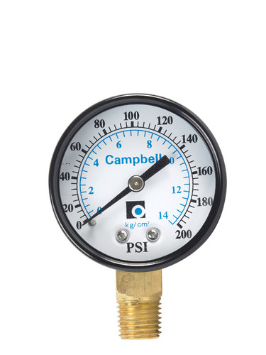 Campbell - PG2T-NL - Pressure Gauge 200 psi