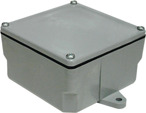 Cantex - 5133709U - 4 in. Square PVC 1 gang Junction Box Gray