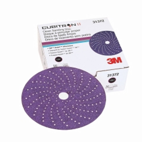 3M - 31372 - Cubitron II Clean Sanding Hookit Abrasive Disc, 6 in, 120+, 50 discs per box