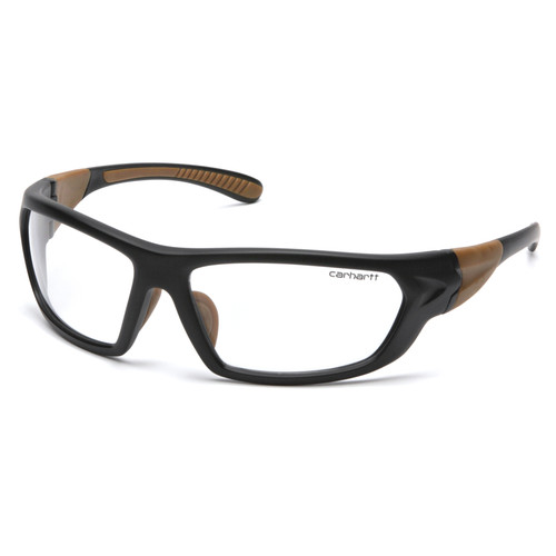 Carhartt - CHB210DT - Carbondale Anti-Fog Safety Glasses Clear Lens Black/Tan Frame 1/pc.