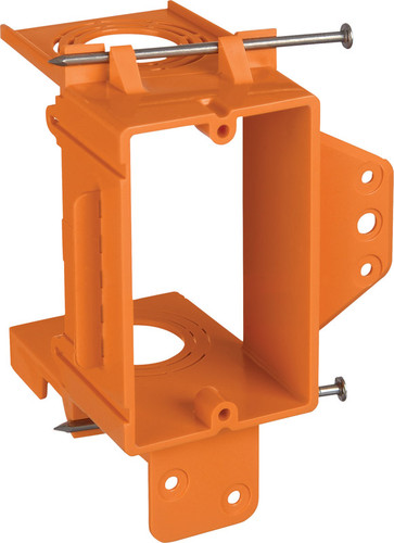 Carlon - SC100A - 5.16 in. Rectangle PVC 1 gang Low Voltage Mounting Bracket Orange