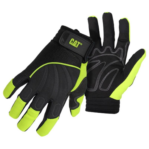 Caterpillar - CAT012224X - Men's Outdoor Utility Gloves High-Vis Green XL 1 pair