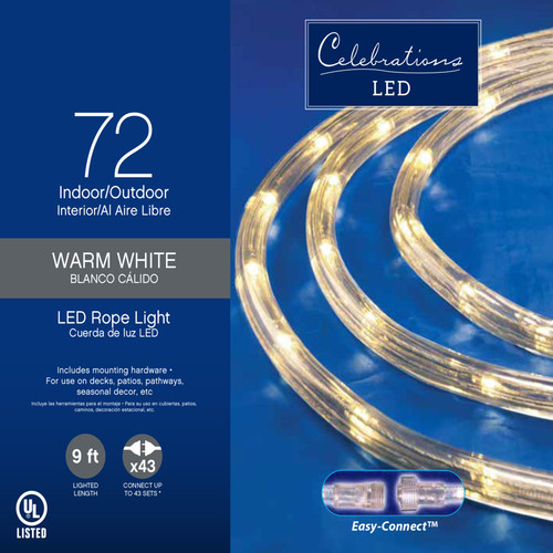 Celebrations - 2T41A912 - LED Warm White Rope Light Set