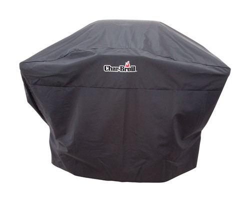 Char-Broil - 9379754P04V - Black Grill Cover For 2 burner gas grills- medium charcoal grills and sm 52 in. W x 48 in. H