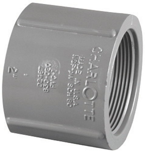 Charlotte Pipe - PVC081021600 - Schedule 80 1-1/4 in. FPT x 1-1/4 in. Dia. FPT PVC Coupling