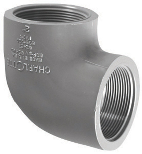 Charlotte Pipe - PVC083022000 - Schedule 80 2 in. FPT x 2 in. Dia. FPT PVC Elbow