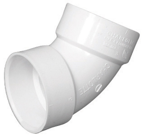 Charlotte Pipe - PVC003190800 - Schedule 40 2 in. Hub x 2 in. Dia. Hub PVC Elbow