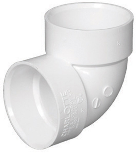 Charlotte Pipe - PVC003310600 - Schedule 40 1-1/2 in. Hub x 1-1/2 in. Dia. Hub PVC Elbow