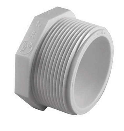 Charlotte Pipe - PVC021131000 - Schedule 40 1 in. MPT x 1 in. Dia. FPT PVC Plug