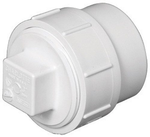 Charlotte Pipe - PVC00105X0600 - Schedule 40 1-1/2 in. Spigot x 1-1/2 in. Dia. FPT PVC Cleanout Adapter