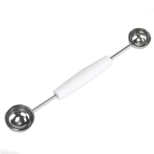 Chef Craft - 20974 - 5 in. W x 8 in. L Silver/White Plastic/Stainless Steel Double Melon Baller