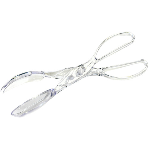 Chef Craft - 20353 - 3-1/2 in. W x 11-1/4 in. L Clear Plastic Tongs