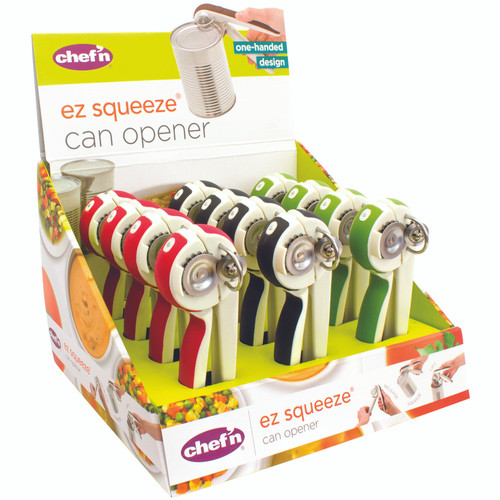 Chef'n - 102-160-077 - EZSqueeze Assorted Stainless Steel Manual Can Opener