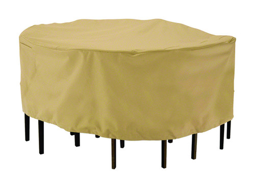 Classic Accessories - 58222 - 23 in. H x 94 in. W Brown Polyester Dining Set Cover