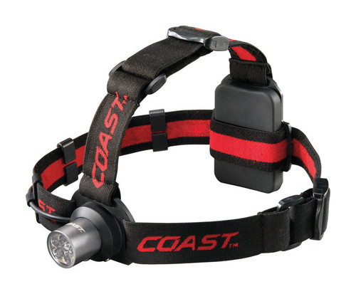 Coast - TT7041CP - HL5 175 lumens Black LED Head Lamp AAA Battery