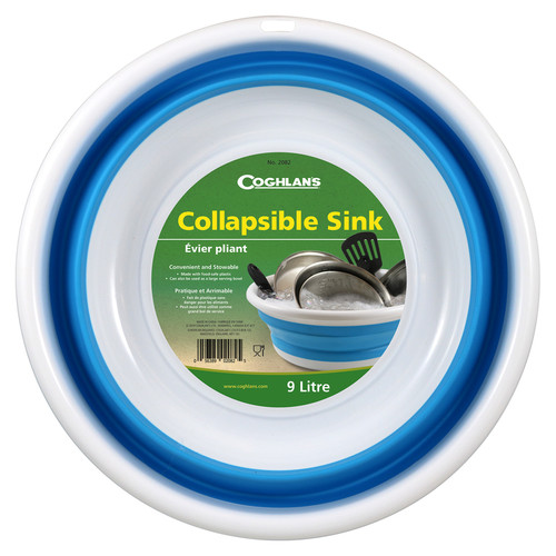 Coghlan's - 2082 - Blue/White Collapsible Sink 5.5 in. H x 14.76 in. W x 14.76 in. L 9 gal. - 1/Pack