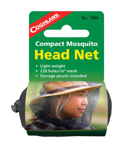 Coghlan's - 1882 - Black Mosquito Head Net 43.3 in. H x 19.7 in. W x 7.9 in. L - 1/Pack