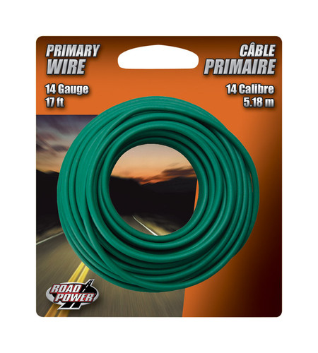 Coleman Cable - 56421933 - 17 ft. 14 Ga. Primary Wire Green