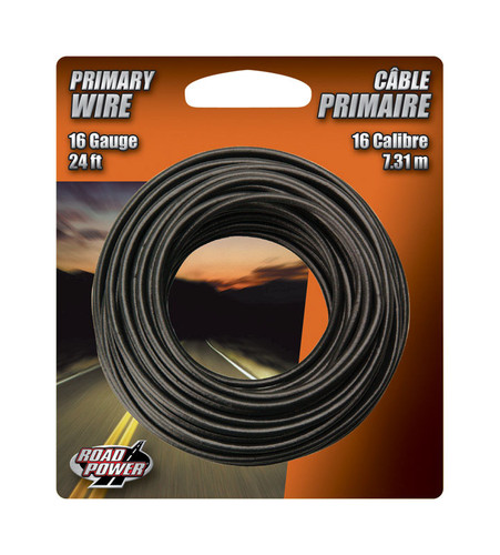 Coleman Cable - 55666633 - 24 ft. 16 Ga. Primary Wire Black