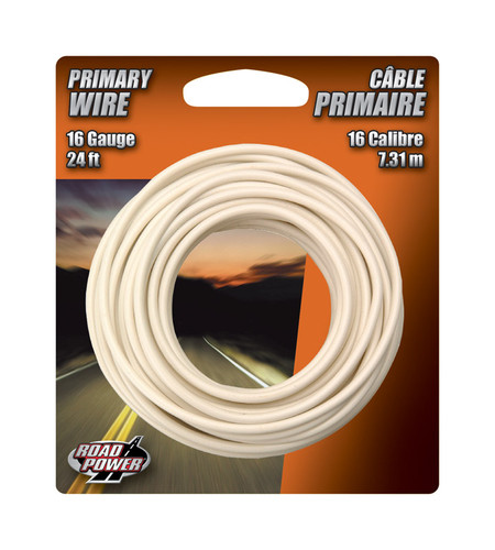 Coleman Cable - 55667933 - 24 ft. 16 Ga. Primary Wire White