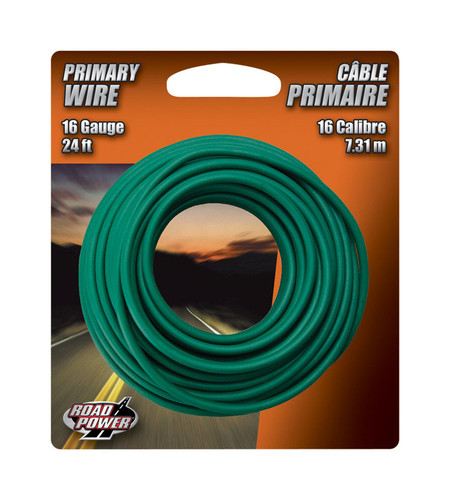 Coleman Cable - 56422033 - 24 ft. 16 Ga. Primary Wire Green