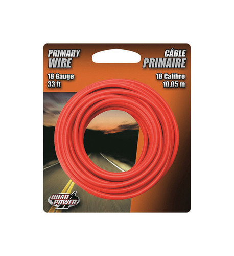 Coleman Cable - 55667433 - 33 ft. 18 Ga. Primary Wire Red