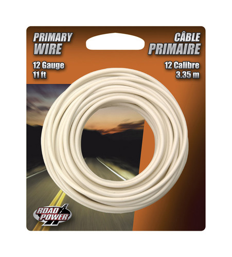 Coleman Cable - 55671433 - 11 ft. 12 Ga. Primary Wire White