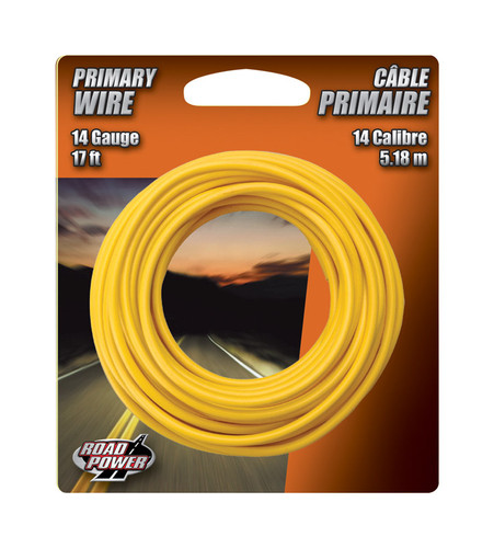Coleman Cable - 55670833 - 17 ft. 14 Ga. Primary Wire Yellow