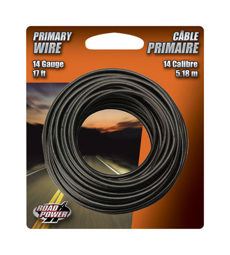 Coleman Cable - 55667133 - 17 ft. 14 Ga. Primary Wire Black