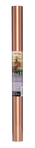 Con-Tact - 06F-C8M22-06 - Metal FX 6 ft. L x 18 in. W Copper Self-Adhesive Shelf Liner