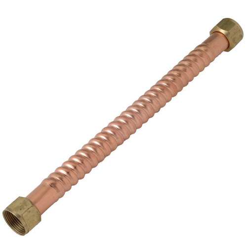 Copper Flex - 7211-24-34FIP-B - Homewerks Worlwide 3/4 in. FIP x 3/4 in. Dia. FIP 24 in. Copper Water Heater Supply Line